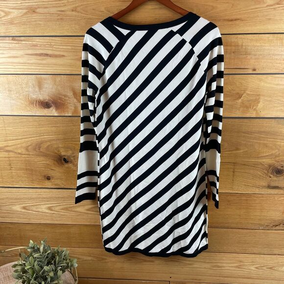 Diane Von Furstenberg Blockstripe Sweater Dress - Picture 4 of 7